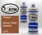 Preview: Nissan, Brown Pearl Metallic, CY0: 400ml Sprühdose + 400ml Klarlack - Set, von ATW Autoteile West.